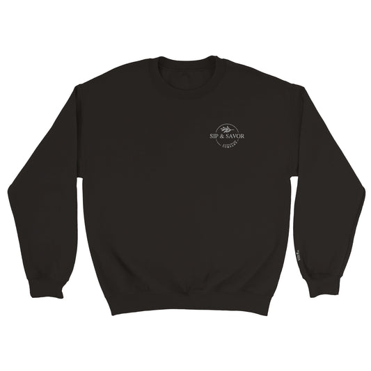 Classic Logo Crewneck Sweatshirt - White Embroidery